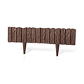 Brown Wood Texture Palisade Lawn Edging, 2.32m